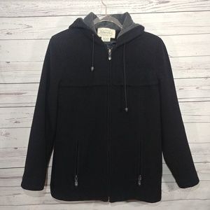 St. John's Bay 100% Wool Zippered Coat sz M